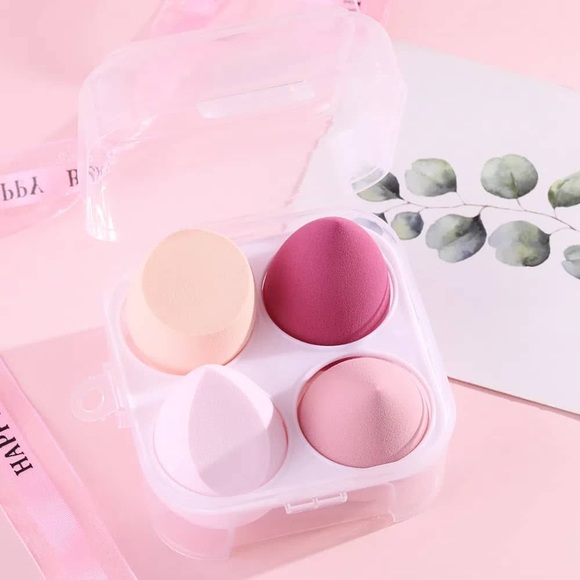 Set of 4 Air Cushion Makeup Egg Sponge with clear casing - Picture 9 of 11